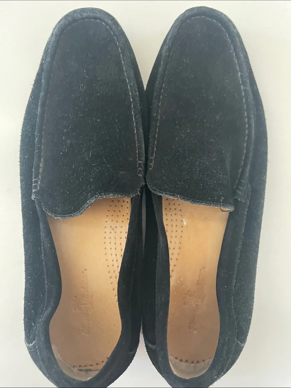 Tommy Bahama Black Suede Southshore Slip-On Loafers